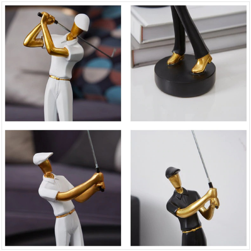 Modern Golfer Figurines Feajoy