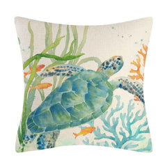 Ocean Life Cushion Covers Feajoy