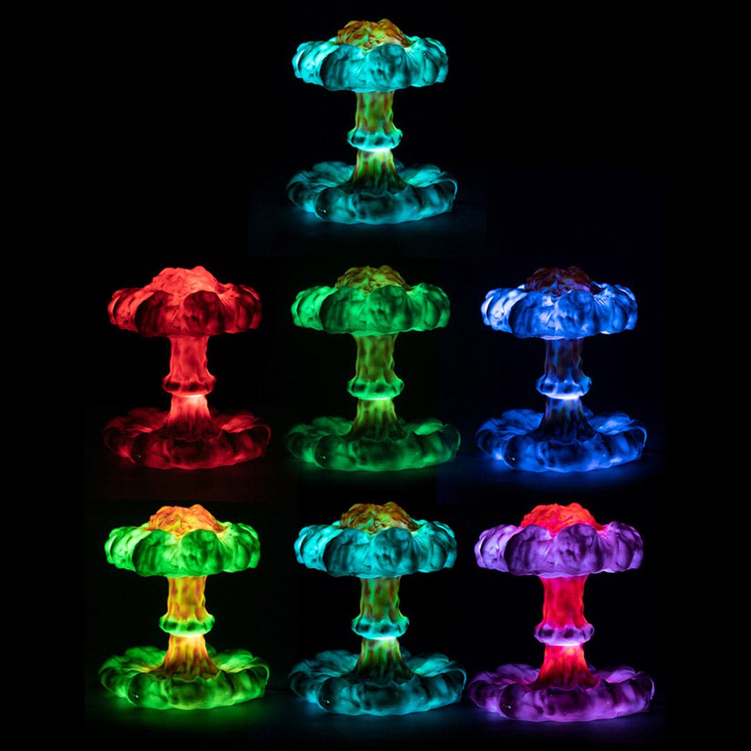 3D Nuclear Explosion Mushroom Cloud Lamp dylinoshop