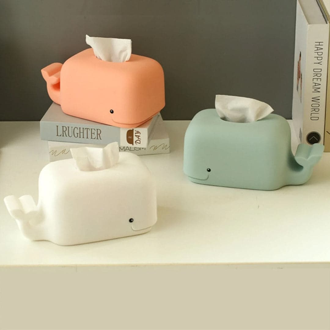 Cute Whale Tissue Box dylinoshop