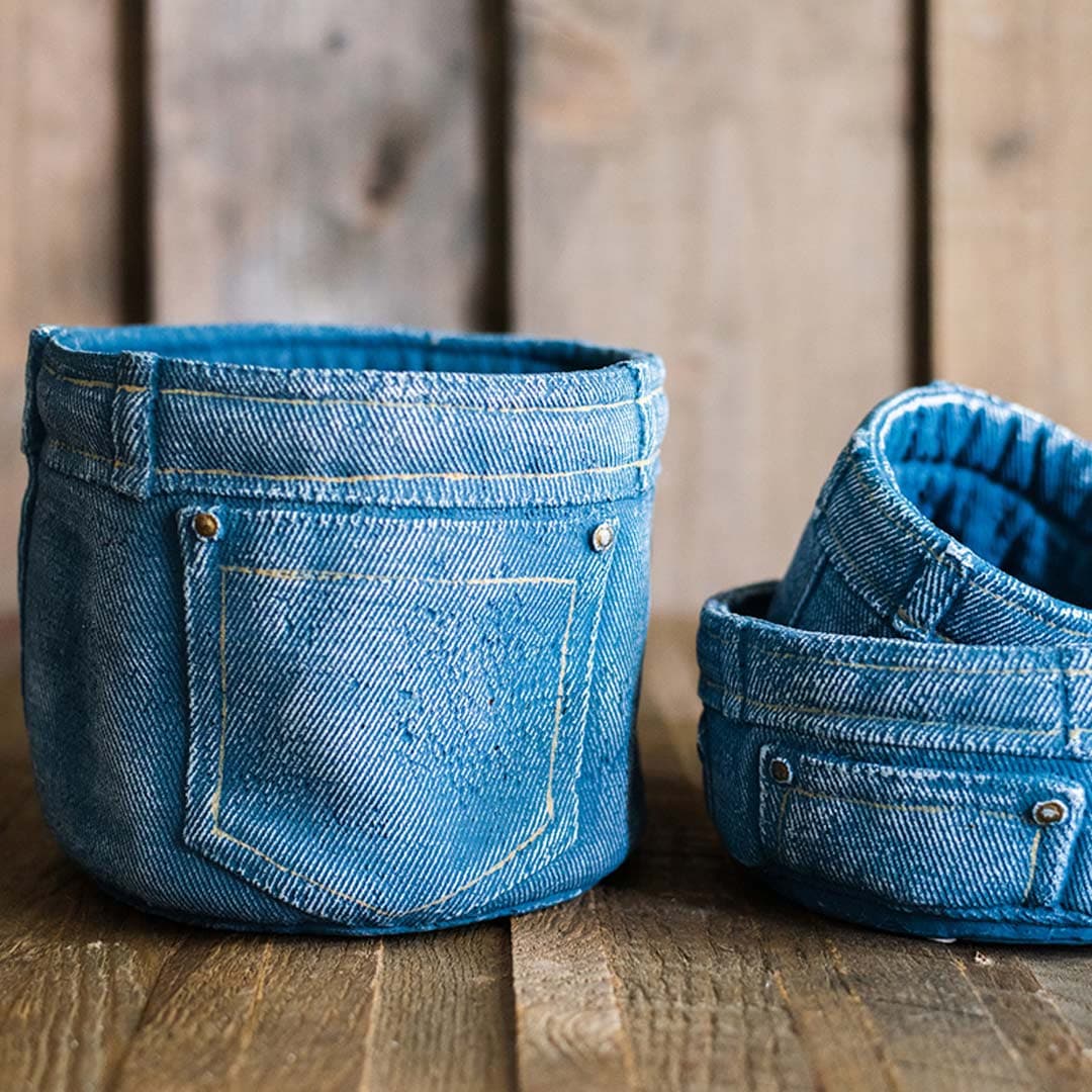 Denim Clothes Pants Flower Pot dylinoshop