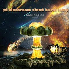 3D Nuclear Explosion Mushroom Cloud Lamp dylinoshop