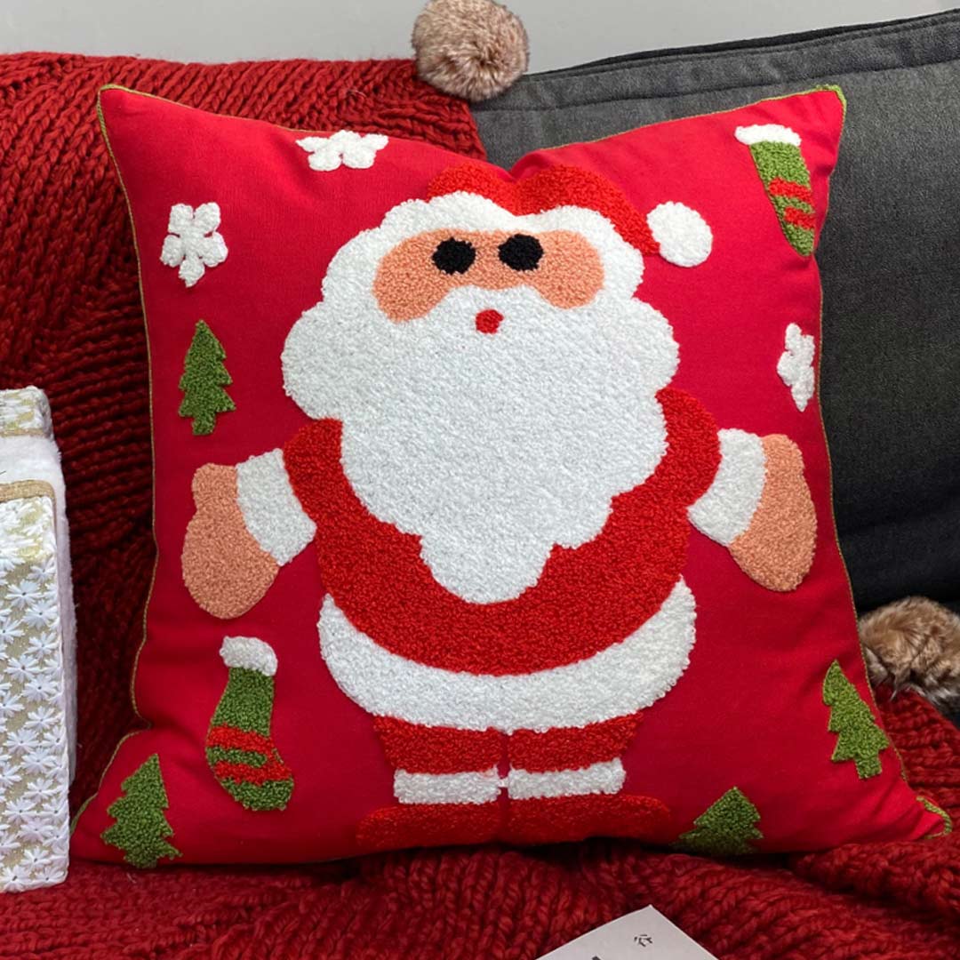 Christmas  Embroidered Cushion Covers dylinoshop