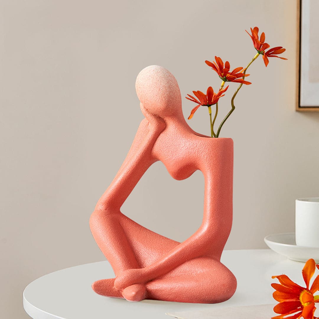 Abstract Thinker Vase Feajoy