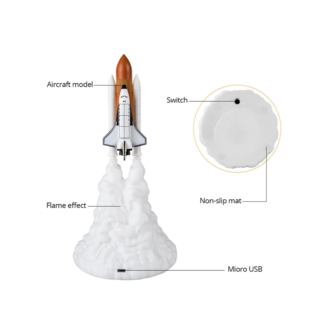 Rocket Lamp/Space Shuttle Lamp Feajoy