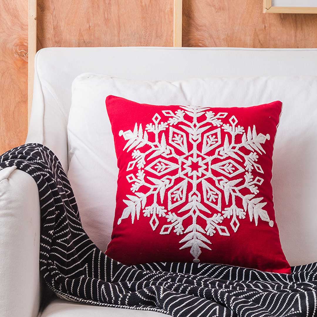 Christmas  Embroidered Cushion Covers dylinoshop