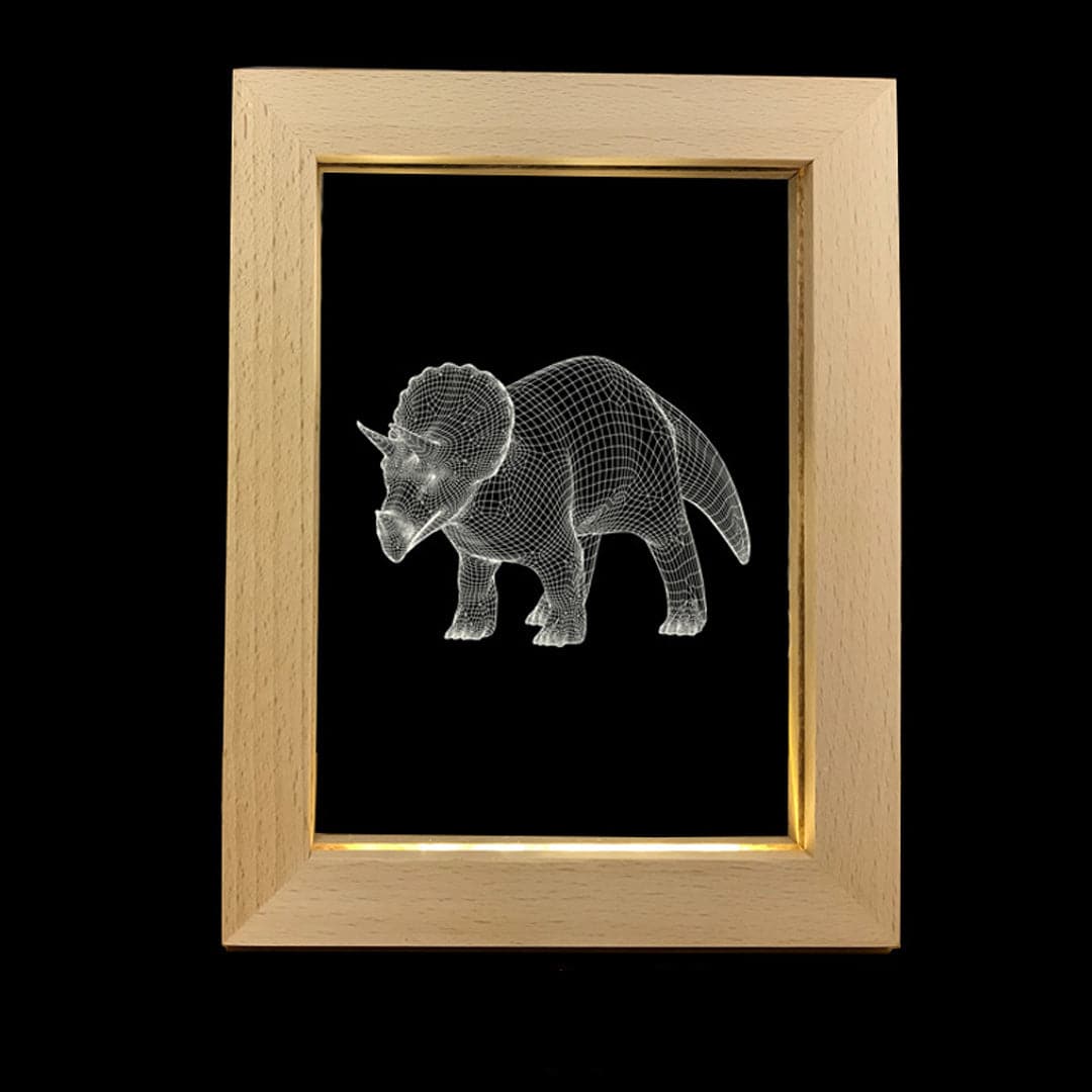 Wood Frame Custom Photo 3D Lamp Feajoy