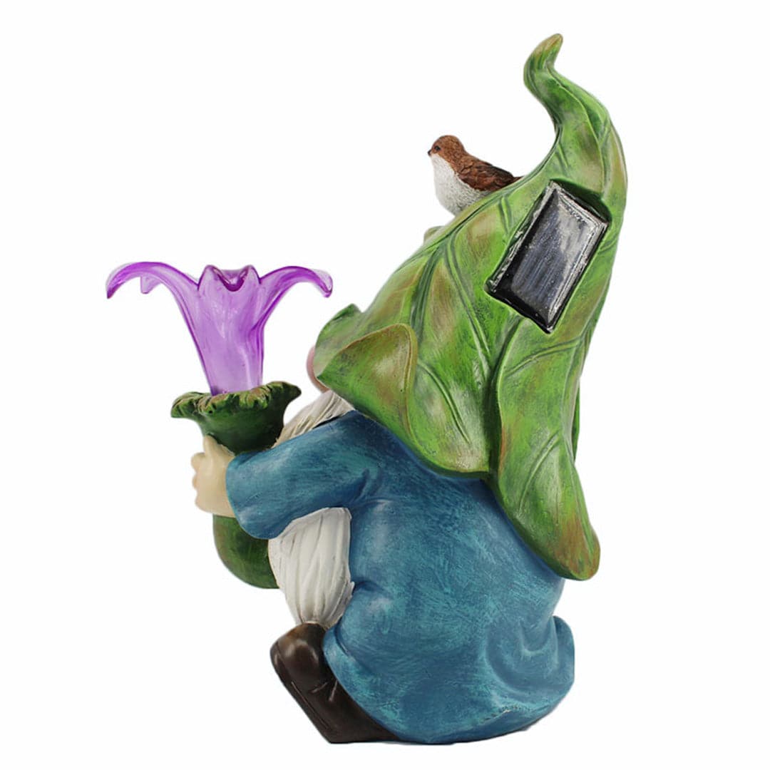 Solar Garden Gnome Statue Feajoy