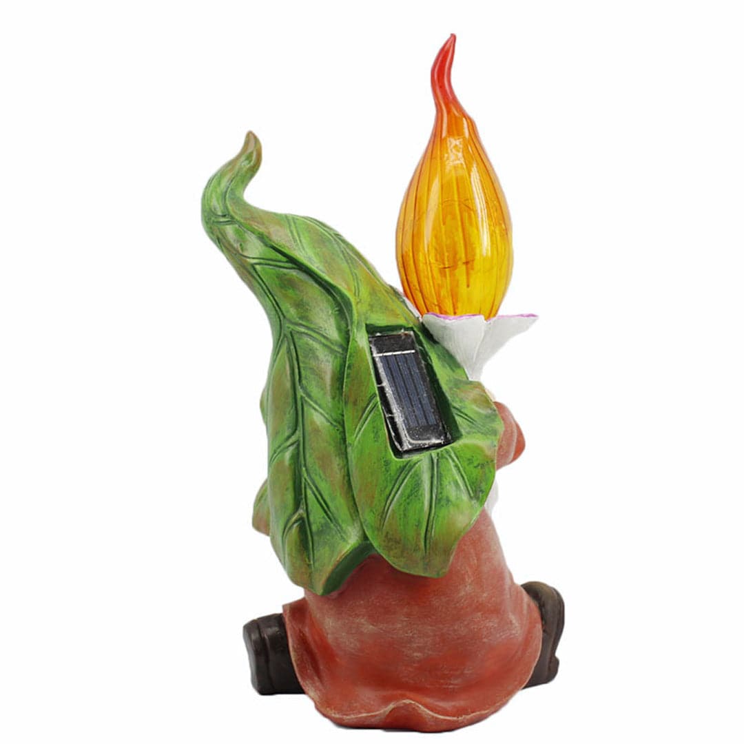 Solar Garden Gnome Statue Feajoy