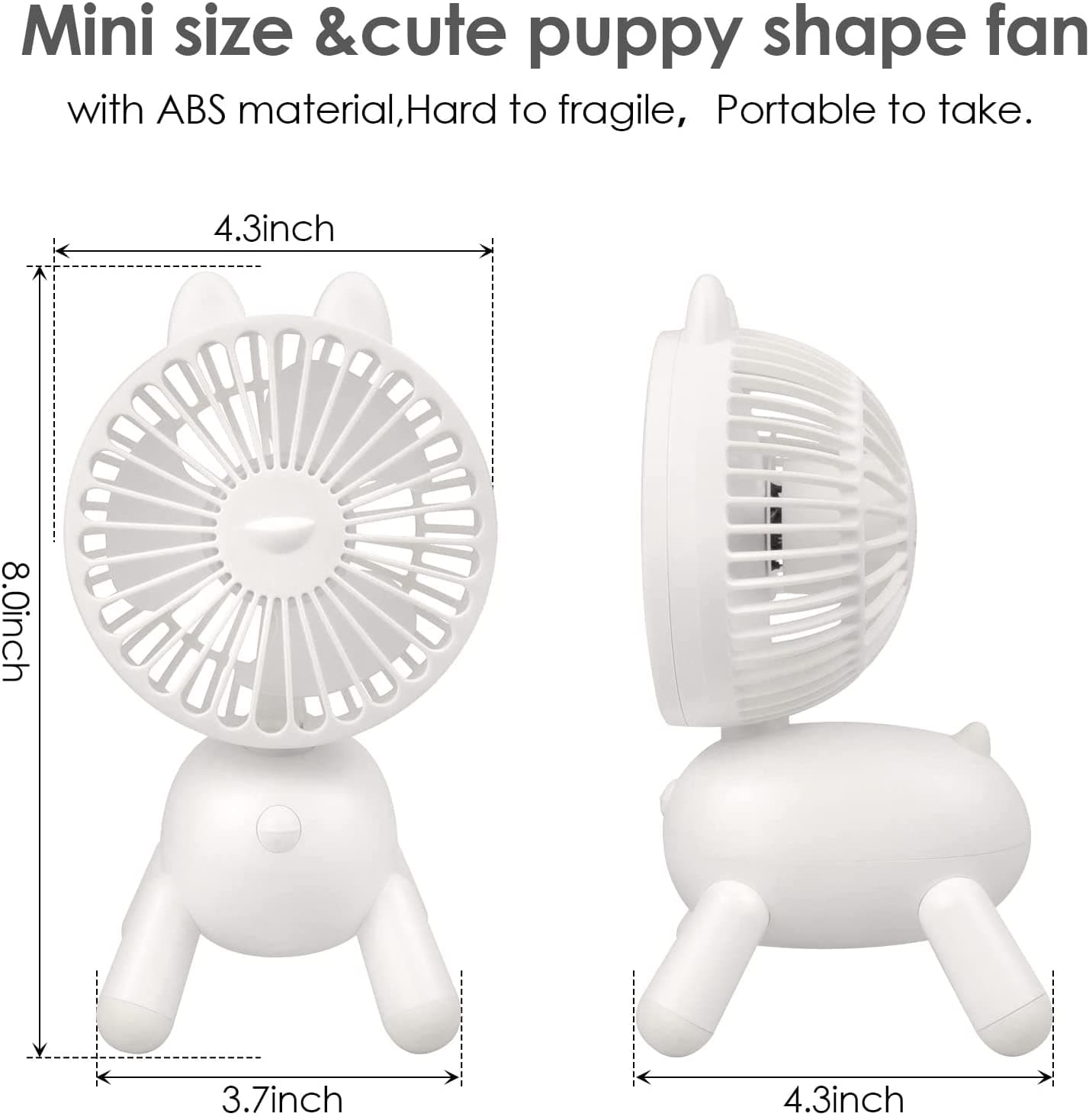 Puppy Portable Desk Fan feajoy