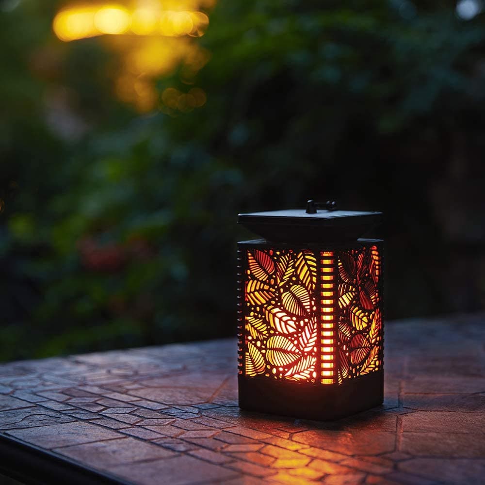 Dancing Flame Solar Lantern Lights dylinoshop