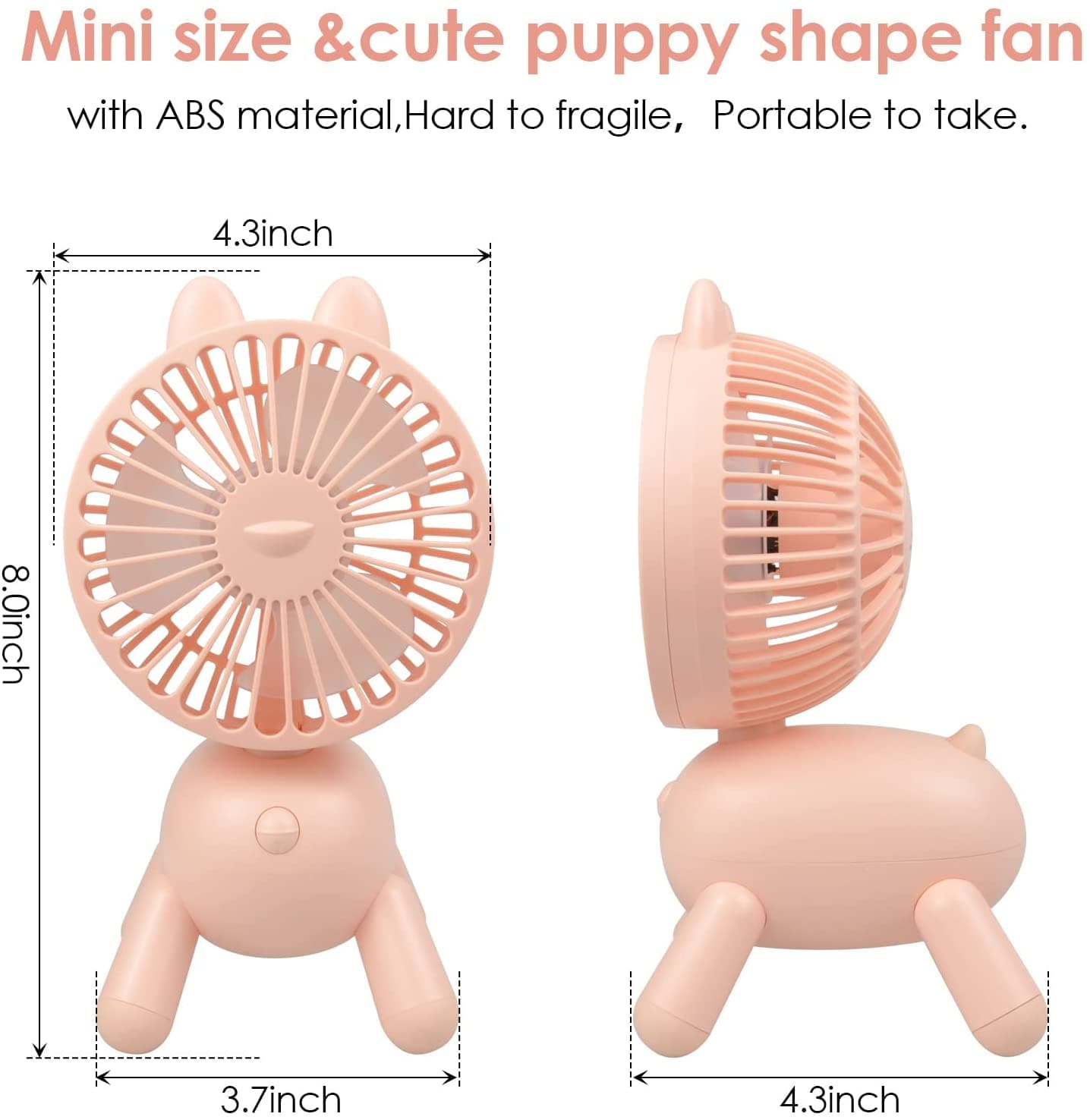 Puppy Portable Desk Fan feajoy