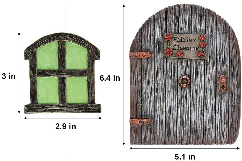 Fairy Door and Windows for Trees Feajoy