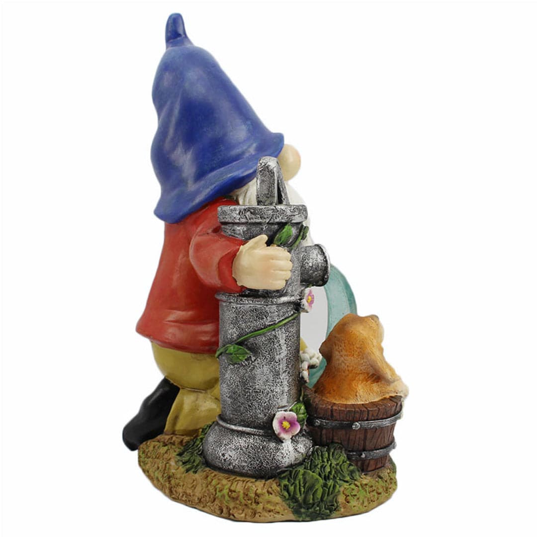 Solar Garden Gnome Statue Feajoy