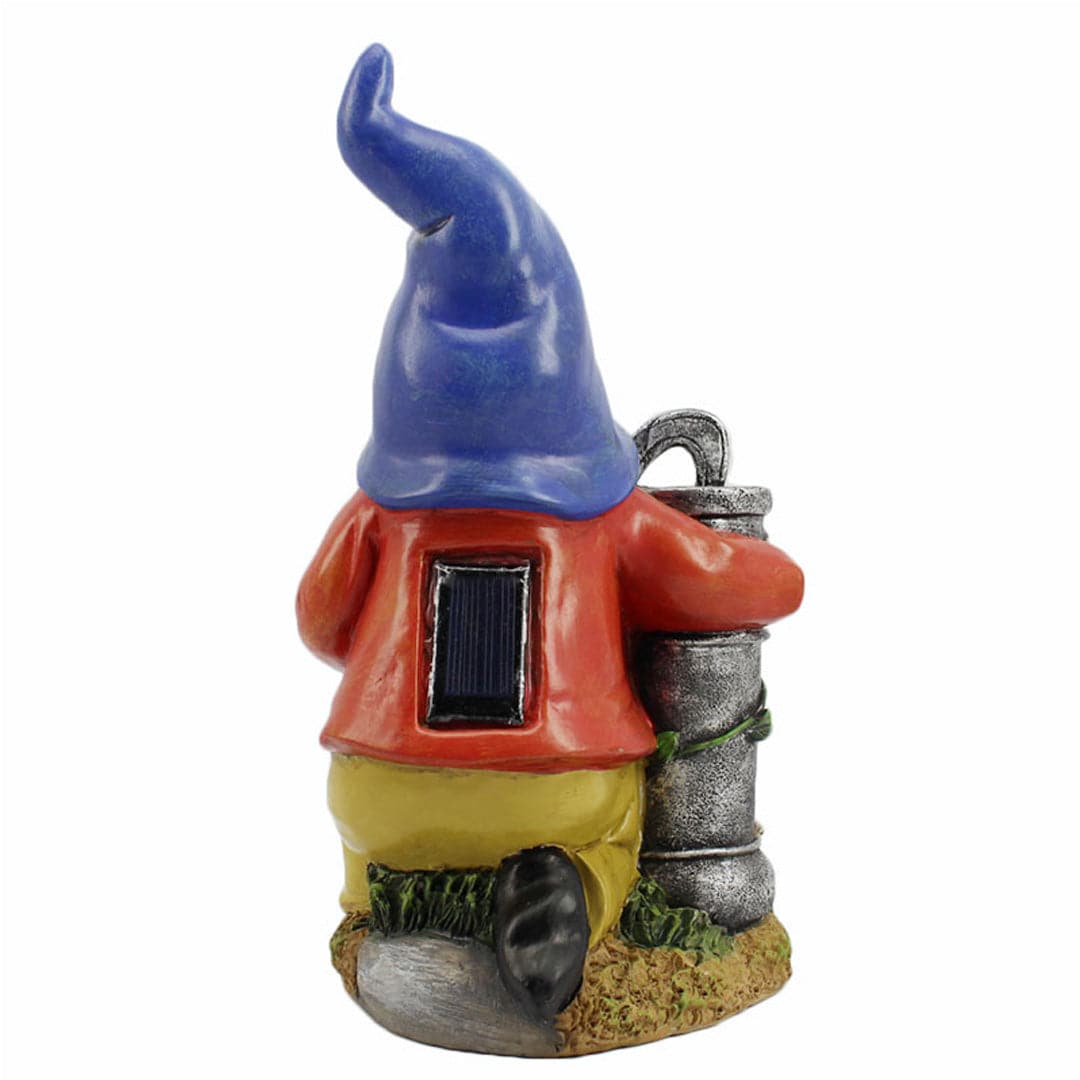 Solar Garden Gnome Statue Feajoy