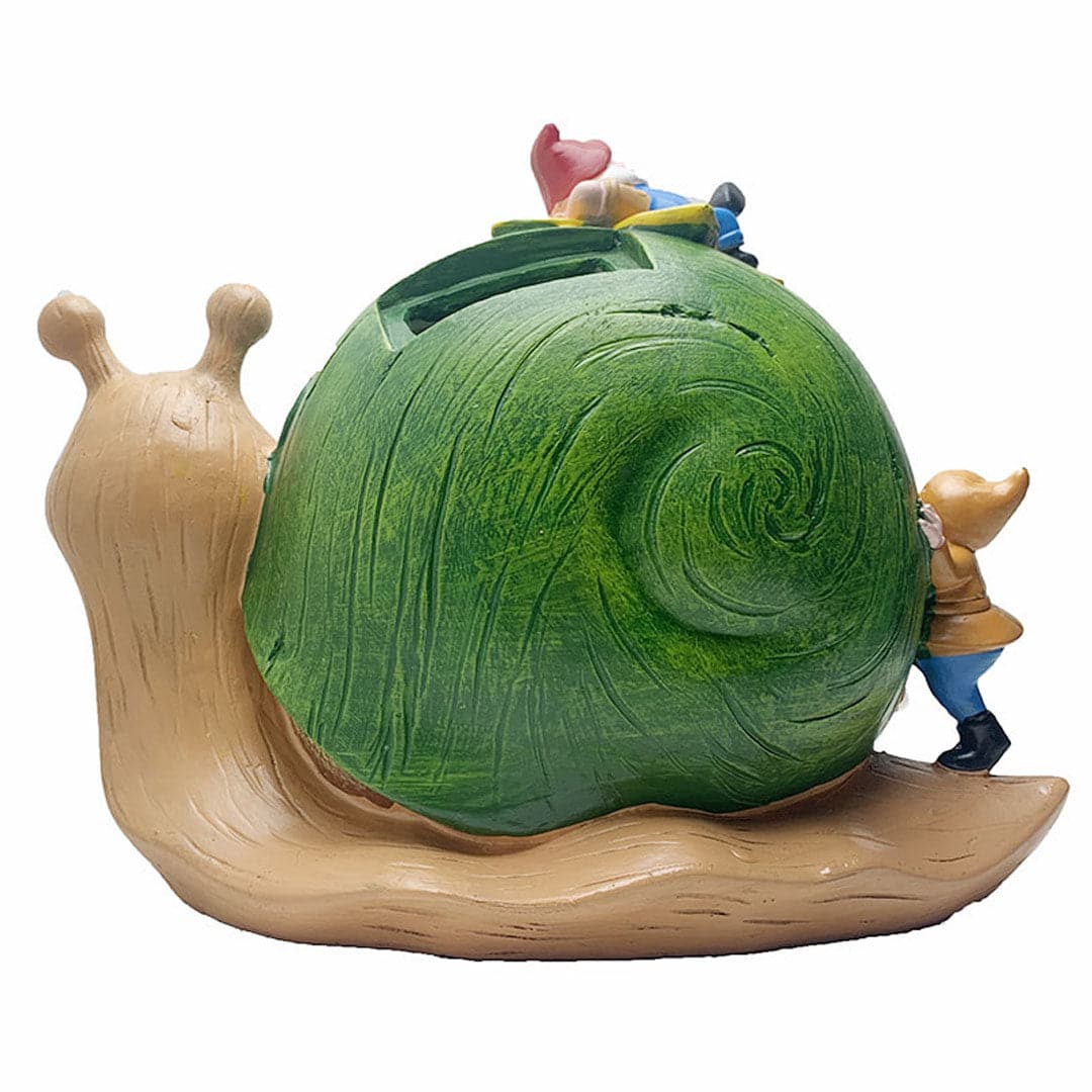 Solar Snail Lights Garden Statue Feajoy