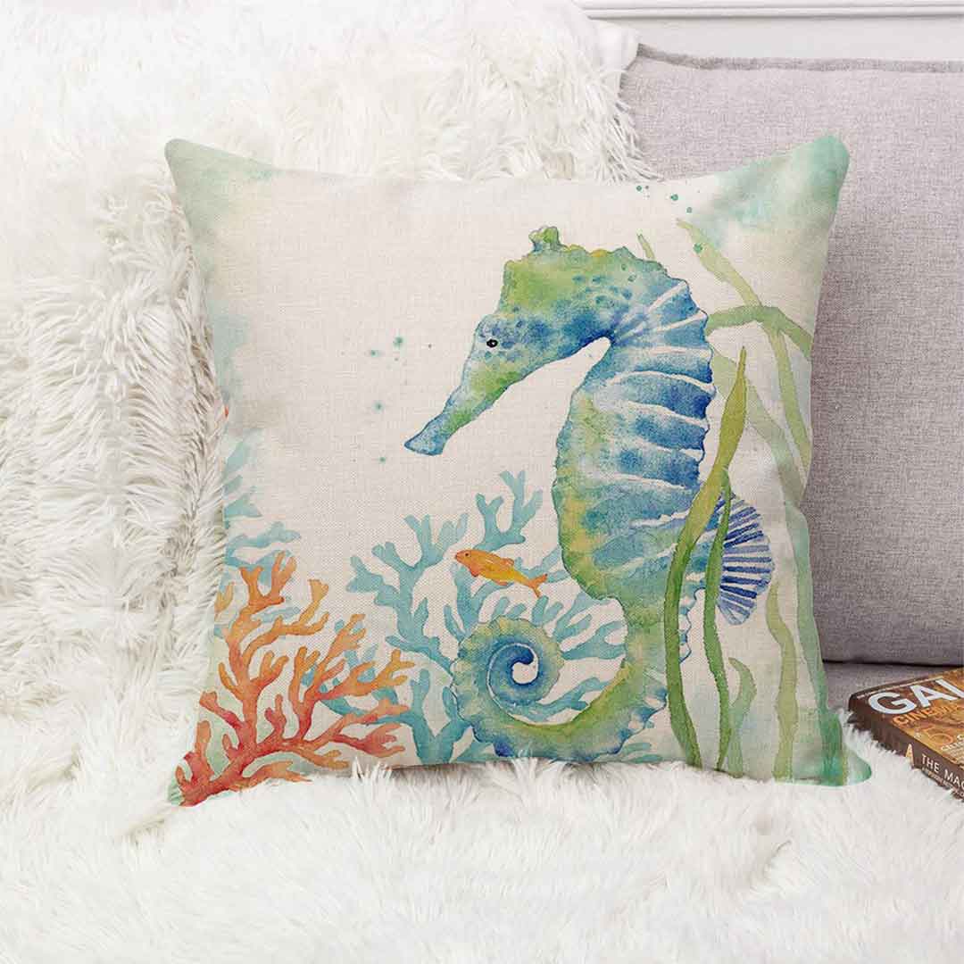 Ocean Life Cushion Covers Feajoy