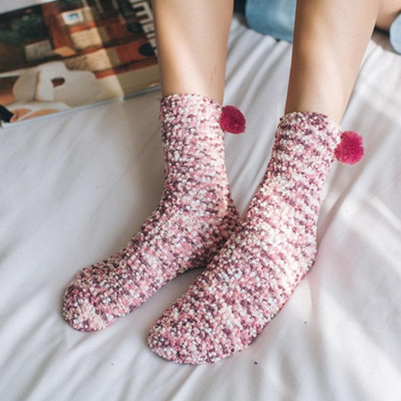 luckyidays™Pom Pom Cupcake Socks luckyidays