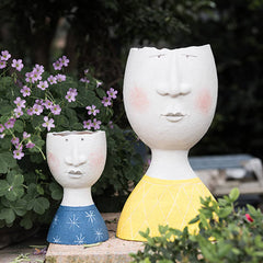 Art Family Portrait Sculpture Flower Vase dylinoshop