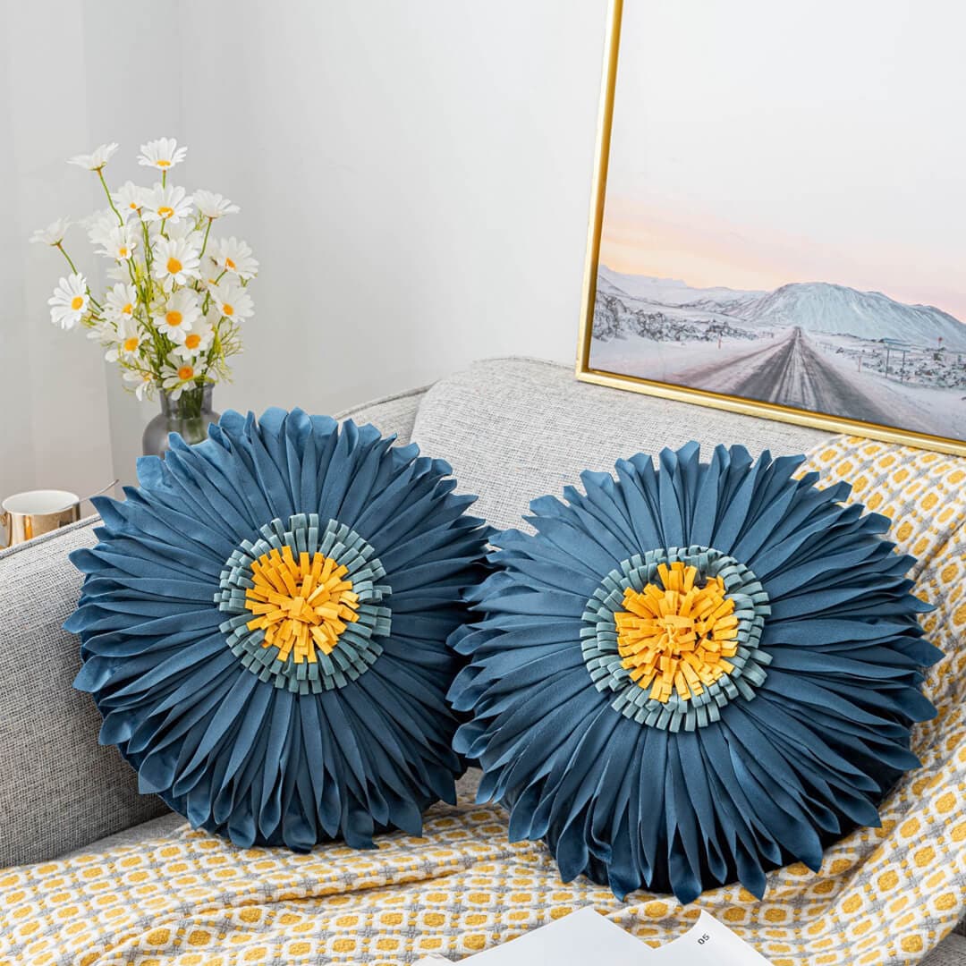 Handmade Sunflower Cushion Covers Feajoy