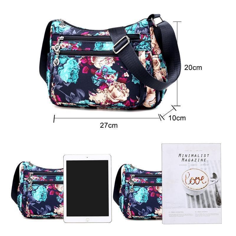 Floral Large Capacity Shoulder Bag Zimomo