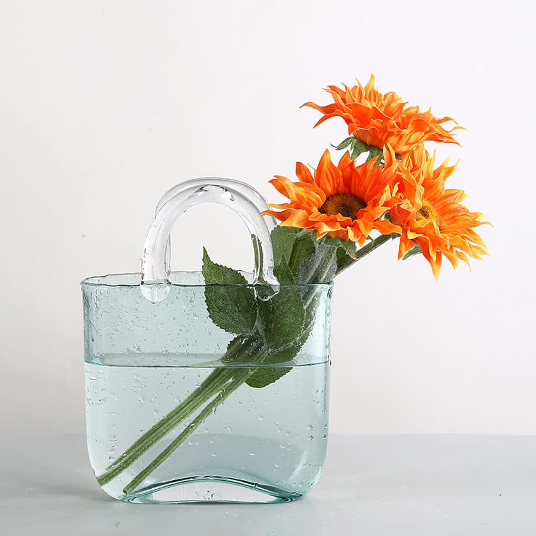 Bubble Transparent Glass Flower Vase dylinoshop