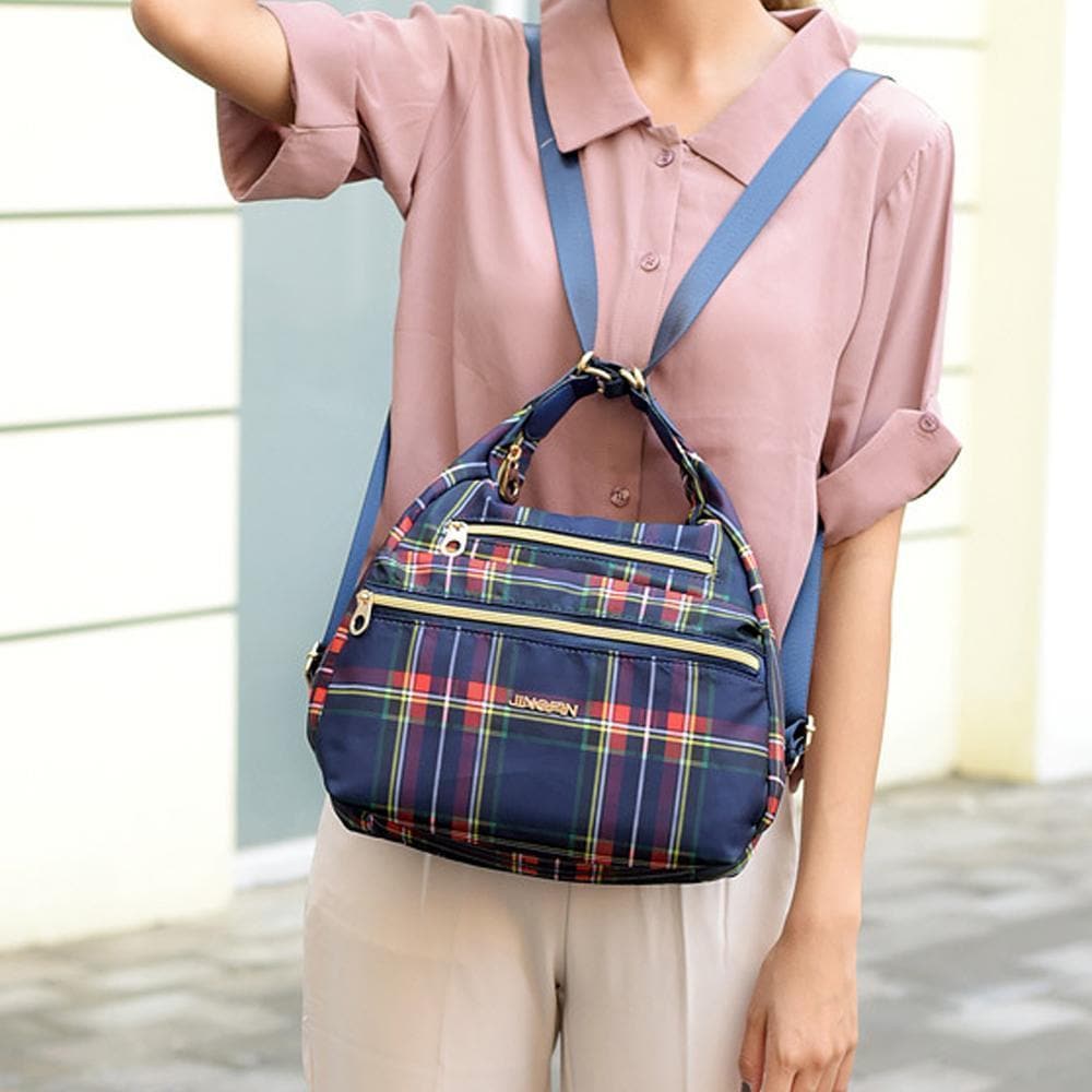 Bag with Double Zippers, Handbag and Shoulder Bag Zimomo