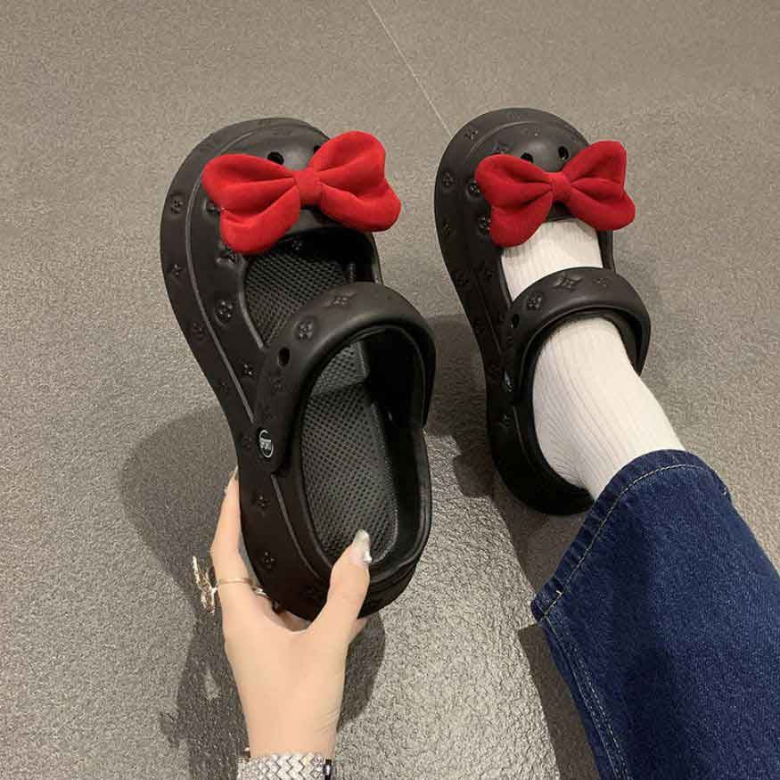 Cute Bow Platform Mary Jane Sandals dylioshop