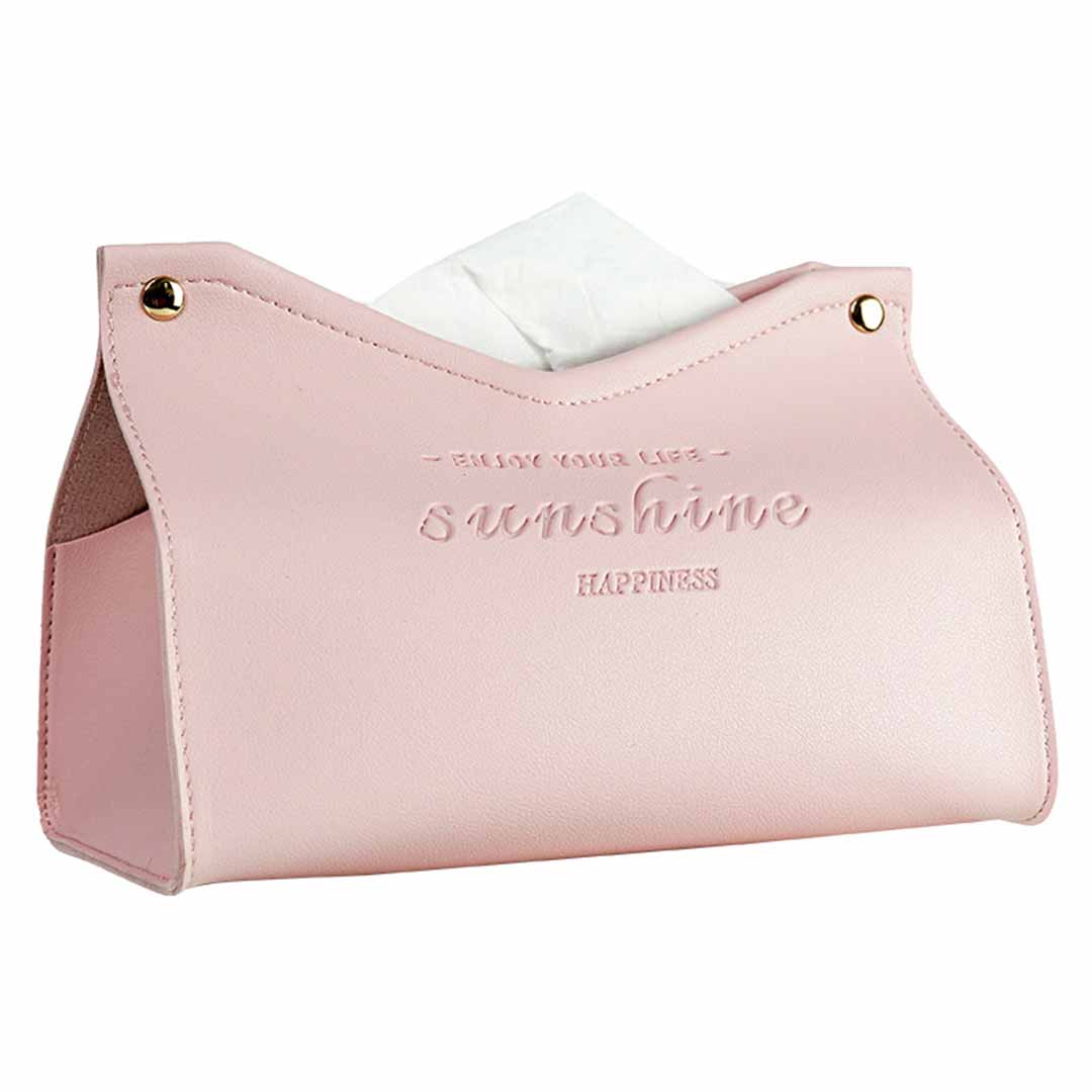 Leather Bag Tissue Box Feajoy