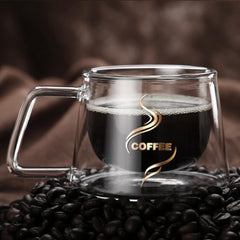 Double-layer High Borosilicate Coffee Cup dylinoshop