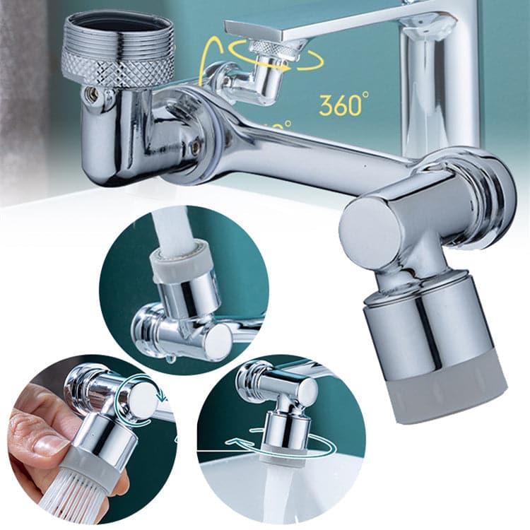 Universal 1080°  Swivel Aerator Multifunction Faucet Extender - Splash Resistant Shower dylinoshop