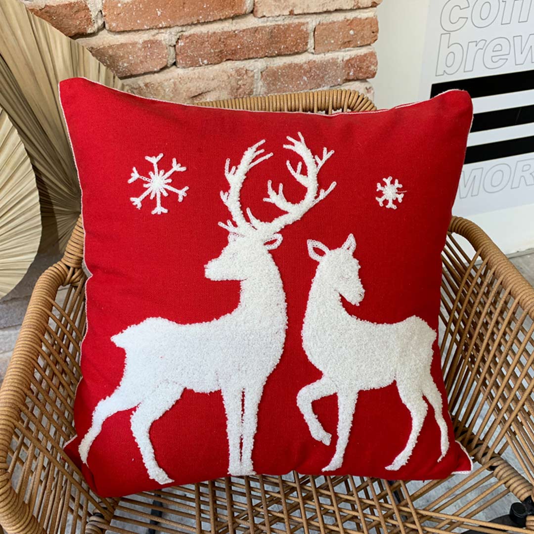 Christmas  Embroidered Cushion Covers dylinoshop