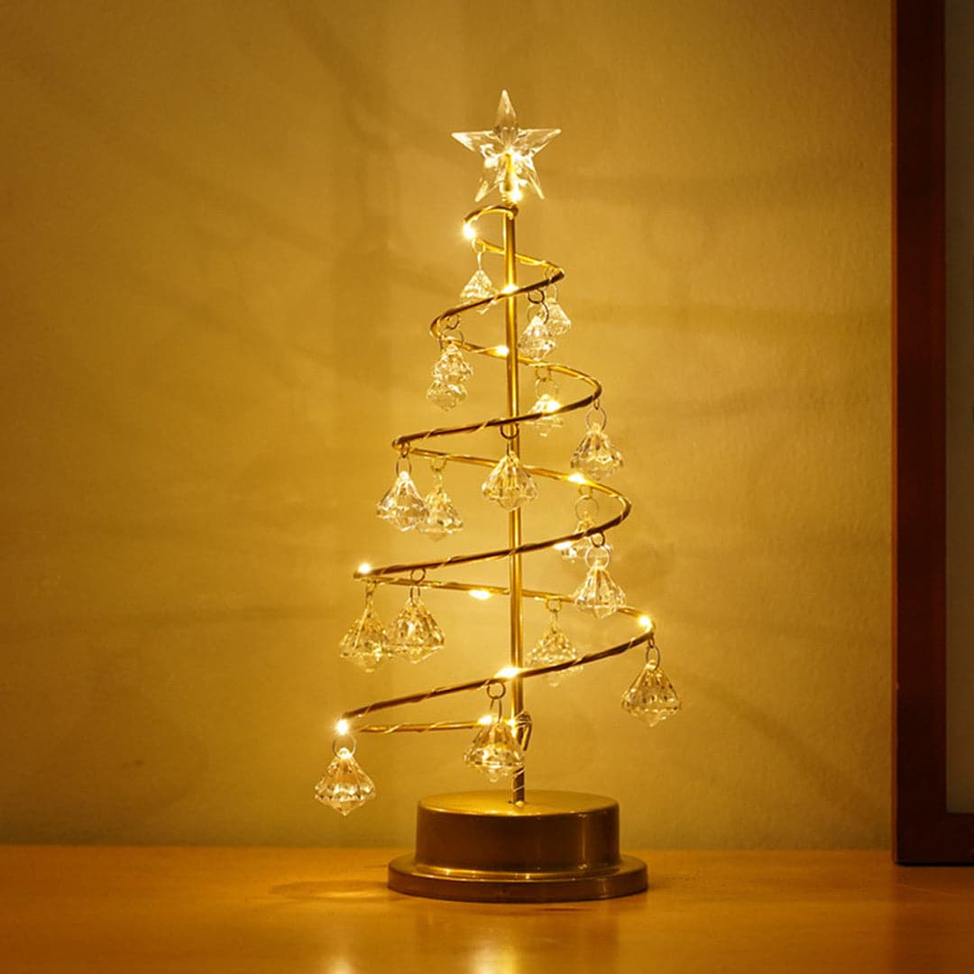 Christmas Tree Shaped Crystal Lamp dylinoshop