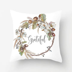 Grateful Fall Cushion Covers Feajoy