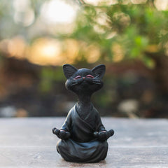 Zen Cat Sculpture feajoy