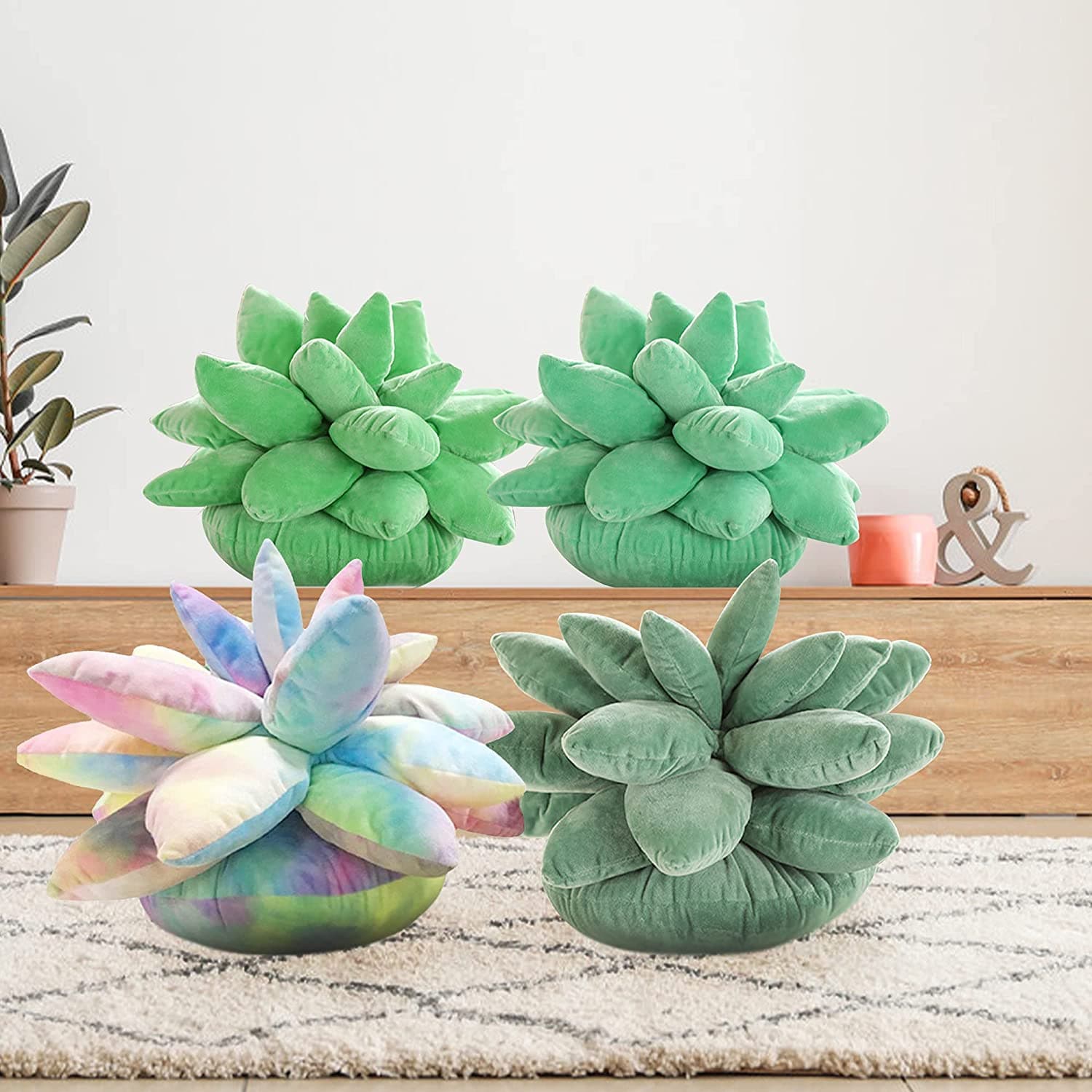 3D Succulents Cactus Pillow dylinoshop