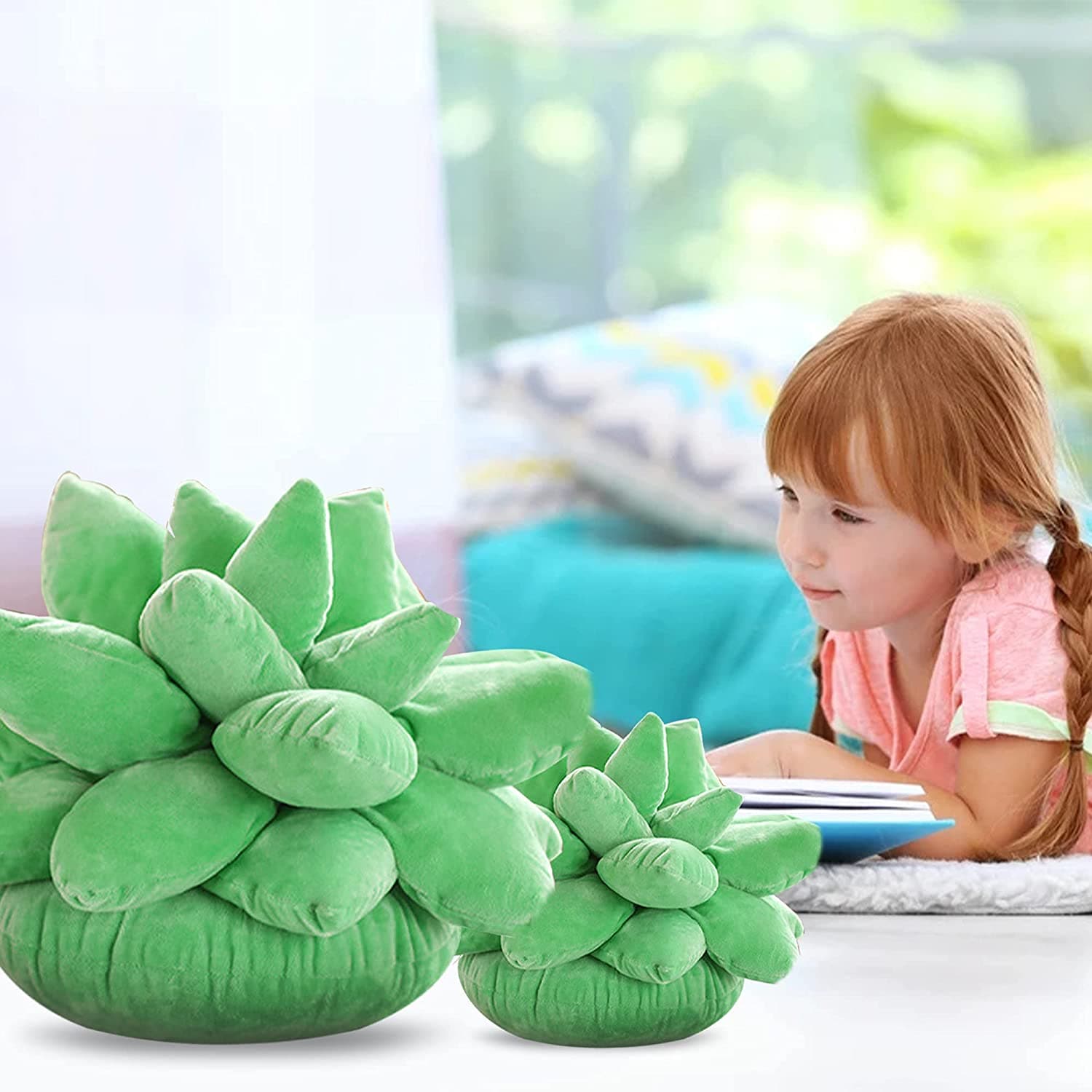 3D Succulents Cactus Pillow dylinoshop