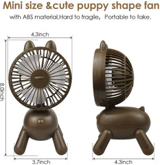 Puppy Portable Desk Fan feajoy