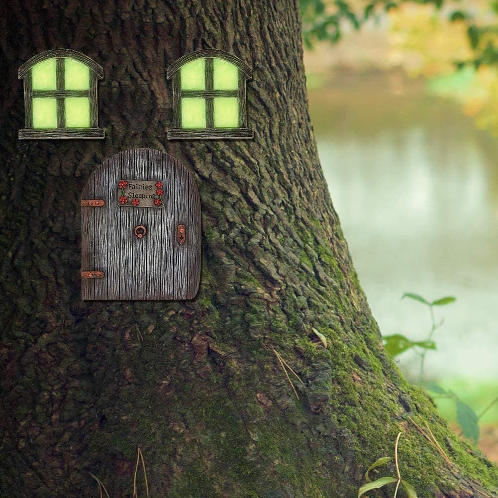 Fairy Door and Windows for Trees Feajoy