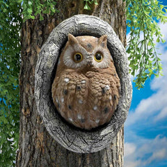 Owl Tree Sculpture Feajoy