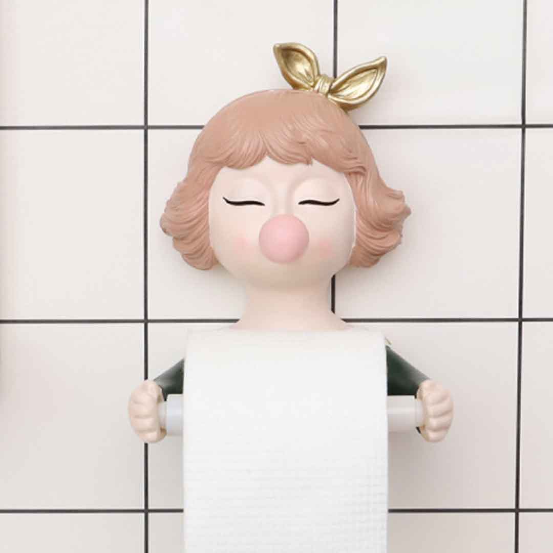 Adorable Girl Roll Paper Holder dylinoshop