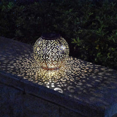 Hanging Gold Solar LED Lantern Feajoy