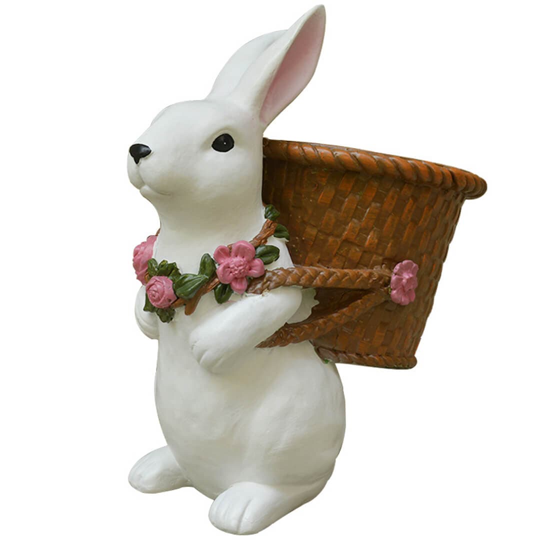 Garden Rabbit Woven Flower Pot Decoration Feajoy