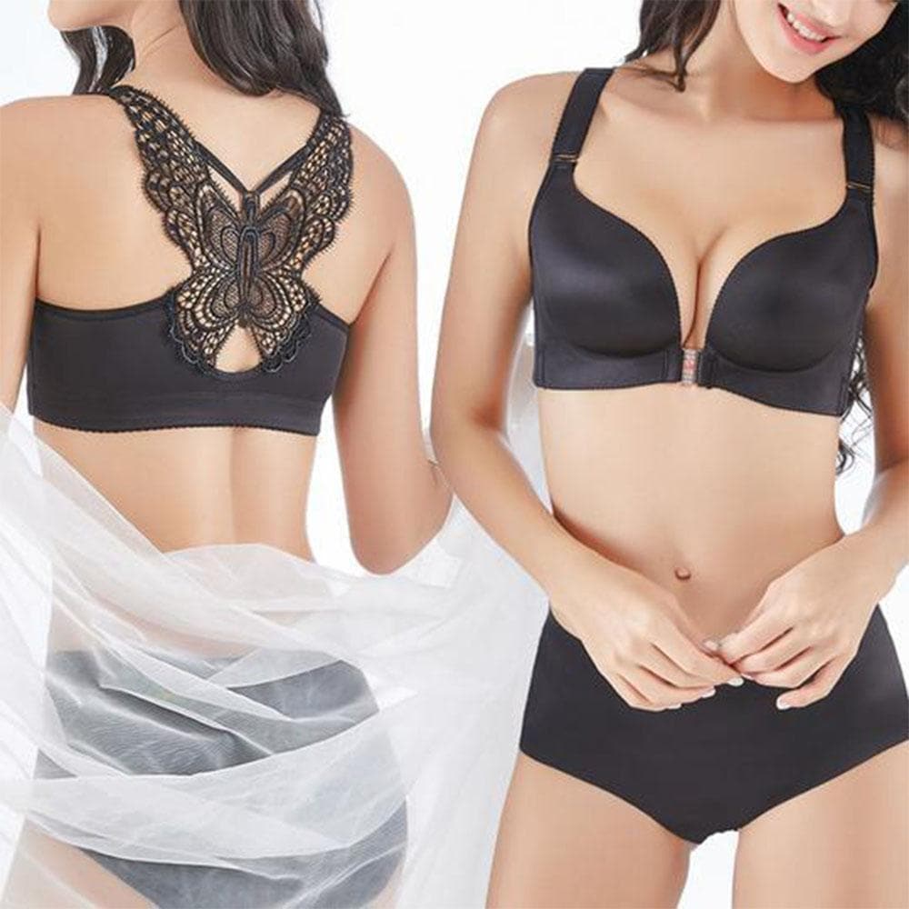 Seamless Front Closure Butterfly Bra Zimomo