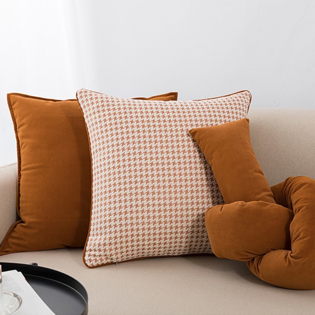 Houndstooth Ins Style Pillow Covers feajoy