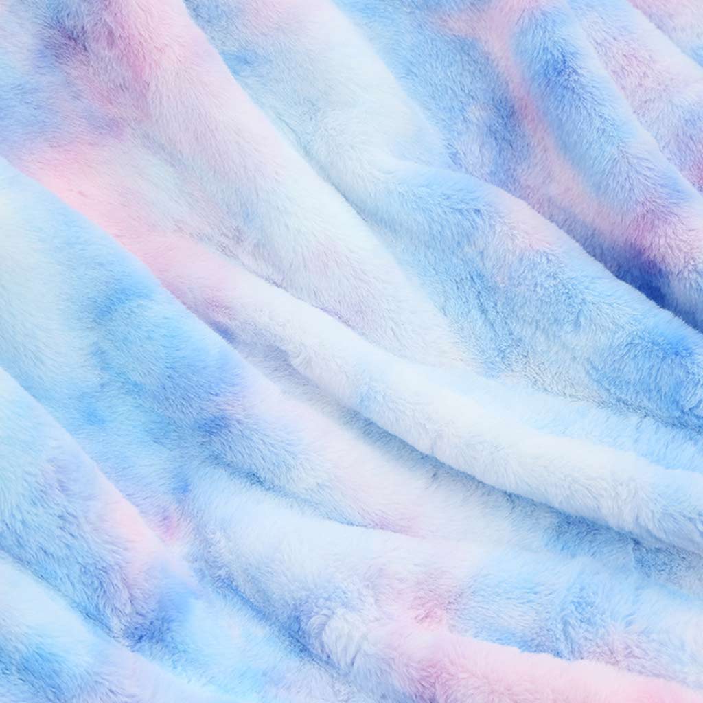 Rainbow Tie-dye Throw Blanket Feajoy