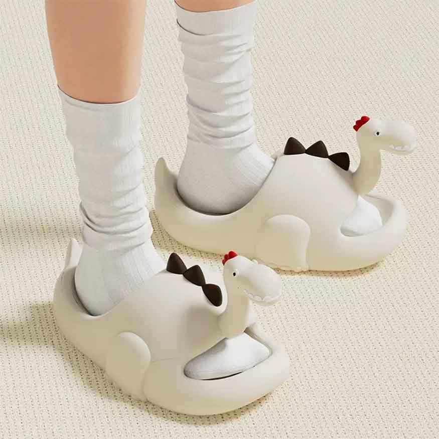 Cute Cartoon Dinosaur Slippers dylioshop