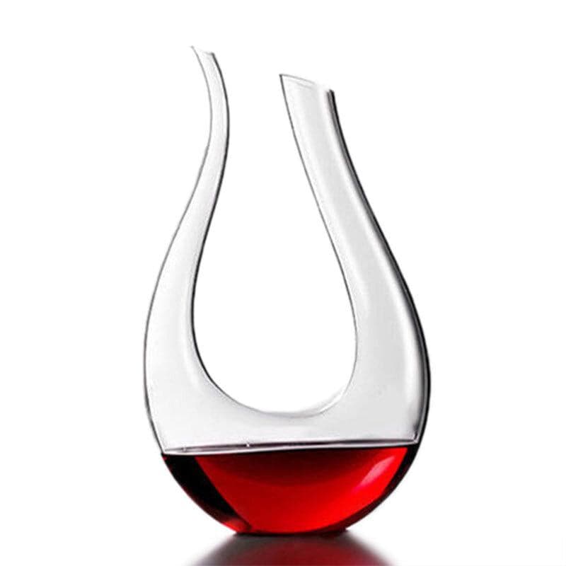 Crystal U-Shape Horn Wine Decanter dylinoshop