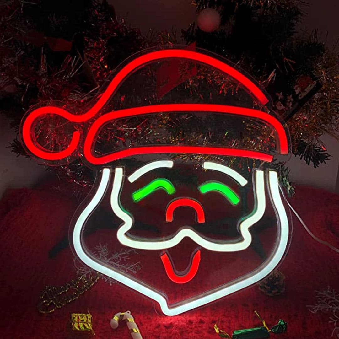 Christmas Santa Claus Neon Lights dylinoshop