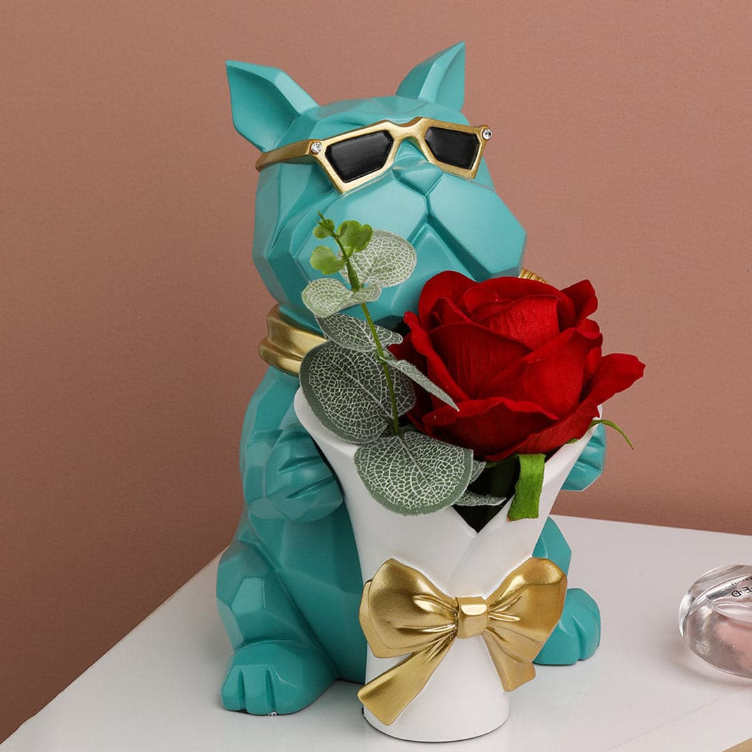 French Bulldog Vase/Storage Box Feajoy